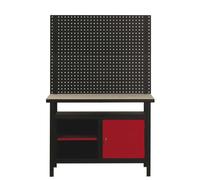 KS Tools 865.0008 - Plateau mural pré-percé pour fixation de crochets et accessoires - Pour le rangement d'outils supplémentaires - Pour un rangement clair - En tôle d'acier