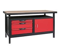 Etabli professionnel d'atelier 1 porte et 3 tiroirs, L. 1,5m - KS TOOLS - 865.0140