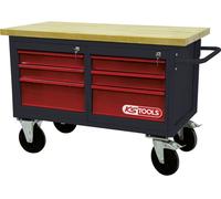KS Tools 8650011 Établi mobile avec 6 tiroirs (l x H x P) 1200 x 840 x 600 mm