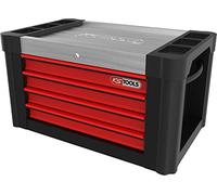 KS Tools Coffre de servante d'atelier PERFORMANCEplus, 4 tiroirs, noir/rouge KS Tools Quantité:1