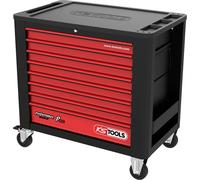 KS Tools 8732008 Servante datelier Tôle dacier Couleur: noir, rouge