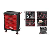 KS TOOLS 897.7515 Servante d'atelier rouge/noir
