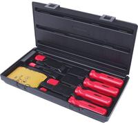 KS Tools Grattoir 907.2230 – Coffret 4 pièces emmanchés Rouge/Noir