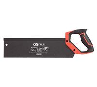 KS Tools Scie à dos Travaux de finition 350 mm 2 angles de coupe 12 TPI Poignée bi-matière