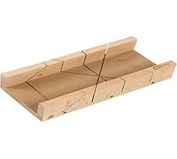 KS Tools - Boîte à onglet en bois 907.2513, 350×120×50 mm, 45°/90°/135°, bois massif FSC