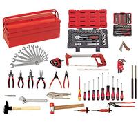 KS Tools 911.0131 - Composition d'outils pour la mécanique générale - Caisse à outils métallique incluse - 131 pièces