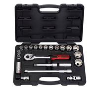 KS Tools - 911.0622 - Coffret de douilles et accessoires 1/2" - 10 à 32 mm - Chrome vanadium - 22 pièces