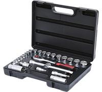 KS Tools 911.0626 Coffret de douilles F6 3/8'' - CHROMEmat - 26 pcs | Coffret de douilles 3/8'', 26 pcs., outillage professionnel, chrome vanadium