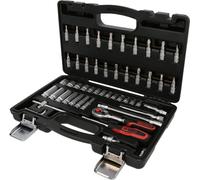 KS TOOLS 911.0653 Coffret de douilles F6 1/4'' - CHROMEmat - 53 pcs
