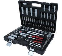 KS Tools Coffret de douilles 911.0694 1/4"+1/2" 6 pans CHROMEmat 94 pièces