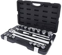 KS Tools – Coffret de douilles compact 911.0721 – 21 pièces, 6 pans métriques 3/4''