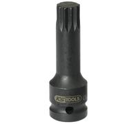 KS Tools 911.0951 - Douille longue à chocs mâle XZN® 1/2" - M12 - En Chrome Molybdène - Uniquement pour utilisation à chocs
