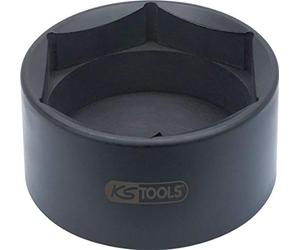 KS Tools 911.1088 - Douille à choc - 1" - 100 mm - Version courte - En Chrome-Molybdène - Brunie - Version robuste