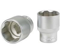 KS Tools 911.1210-E Douille F6-1/2" - 10 mm - CHROMEmat - sur support | Douille 1/2'', 10mm - sur carte, chrome vanadium, résistant