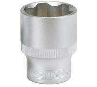 KS Tools 911.1213 - Douille F6-1/2" - 13 mm - Gamme CHROMEmat - Profil Superlock - En Chrome Vanadium - Finition satinée