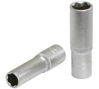 KS Tools 911.1248-E Douille longue - F6-1/2'' - 18 mm - CHROMEmat - sur support