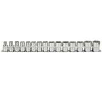 KS Tools 911.1285 Jeu de 15 douilles à 12 pans 1/2" 10-24 mm