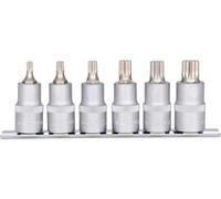 KS Tools 911.1349 Jeu de douilles tournevis 1/2" 55 mm | Jeu de douilles tournevis 1/2'', XZN, 6 pcs., M5-M14, chrome vanadium, vissage précis