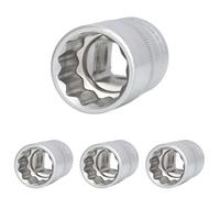 KS Tools 911.1580 Douille 12 pans - 1/2" - 20 mm - CHROMEmat (Lot de 4)