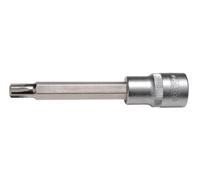 KS Tools 911.1925 - Douille tournevis 1/2", RIBE M9, Longueur 100mm du module 712.5038 - Version longue - En Chrome Vanadium - Finition chromée satinée