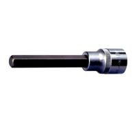 KS TOOLS 911.1963 - Douille tournevis 6 pans mâles 13mm, 1/2", L140mm du module 712.5038 - Version longue - En Chrome Vanadium - Finition chromée satinée