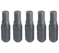 KS Tools 911.2265 - Boîte de 5 Embouts de Vissage 6 pans, L.25 mm - 1/4'' - 6 mm - En Acier Spécial