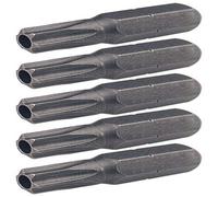 KS Tools – Boîte de 5 embouts de vissage TORX® percés 911.2292 – T25 1/4'' L25 mm Acier spécial