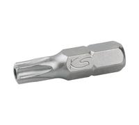 KS Tools 911.2294 - Embout de Vissage TORX percé T27, Entraînement 6.35 mm, L. 25 mm - En Acier Nickelé