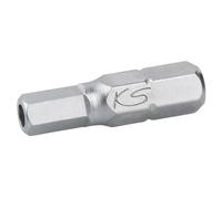 KS Tools 911.2938 - Boîte de 5 Embouts de Vissage 6 pans percé, L.25 mm - 1/4'' - 2,5 mm - En Acier Spécial