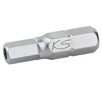 KS Tools 911.2941 - Boîte de 5 Embouts de Vissage 6 pans percé, L.25 mm - 1/4'' - 3 mm - En Acier Spécial