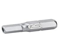 KS Tools 911.2947 - Boîte de 5 Embouts de Vissage 6 pans percé, L.25 mm - 1/4'' - 5 mm - En Acier Spécial