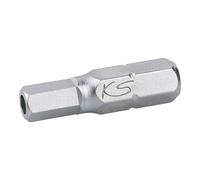 KS Tools 911.2958 Embout de vissage KS 6 pans percé 5/32"- entraînement 6.35 mm, L.25 mm unité