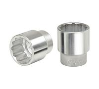 KS Tools 911.3455 - Douille 12 pans 3/4" - 1,11/16'' - Version courte - Chrome Vanadium - Finition chromée satinée