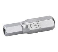 KS Tools 911.3585 embout 1/4" à six pans creux,alésage,25mm,3/16",pack de 5