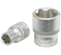 KS Tools 911.3813-E Douille F6-3/8" - 13 mm - CHROMEmat - sur support