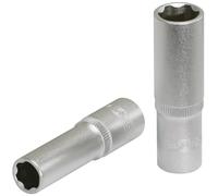 KS Tools 911.3839 Douille longue F6 3/8'' 19 mm CHROMEmat