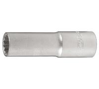 KS Tools 911.3990-E Douille bougie 12 pans - 3/8" - 14 mm avec caoutchouc | Douille 3/8'' spéciale pour bougies d'allumage aux parois fines,14 mm - sur carte, chrome vanadium, résistant
