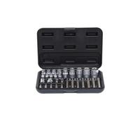 KS Tools Coffret de douilles et d'embouts 911.4301-1 – 30 pièces, 14 Torx 30/75 mm, Taille unique