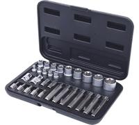 KS Tools 911.4301-2 Coffret de douilles et d'embouts 14 Torx percé 30 mm et 75 mm 30 pièces