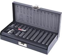 KS Tools 911.5020 Coffret de 15 Embout de vissages TORX 1/2'', T20 à T55 | Coffret de 15 embouts de vissage TORX® 1/2'', T20 à T55, outillage professionnel, chrome vanadium