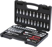 KS Tools 911.0653 Coffret de douilles F6 1/4'' CHROMEmat 53 pièces | Coffret de douilles 1/4'', 53 pcs., outillage professionnel, chrome vanadium