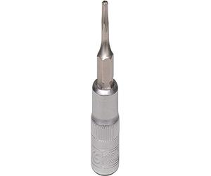 KS Tools 9111705 Douille hexagonale, cinq étoile avec trou frontale, TS27, 1/4 "