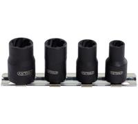 KS Tools 913.1450 Jeu de douilles extracteur spirale 1/4" 8/10/12/13 mm 4 pièces