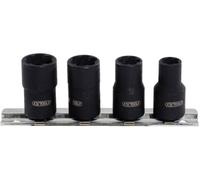 KS Tools 913.3850 SET de douilles à profil spiralé 3/8, 4 pièces, 8-13mm