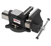 KS Tools Étau d'établi 914.0145 - 130 mm - mors parallèles - base tournante - acier