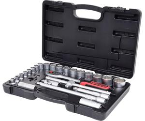 KS Tools 917.0728 Ks coutumes outils Set de e tube de 6 points 1/2 | Coffret de douilles 1/2'', 28 pcs, outillage professionnel, chrome vanadium