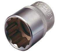 KS Tools 917.1366 Douille courte - 12 pans - 1/2" - 29 mm - CHROMEmat