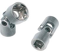 KS Tools 917.3951 Douille hexagonale classique 3/20,3 cm avec articulation flexible, 19 mm