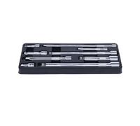 KS Tools 1/4"+3/8"+1/2" Jeu de rallonges articulées CHROMEplus, 9 pcs. Quantité:1