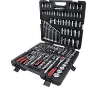KS Tools 918.0216 - Caisse à Outillage Complète - Coffret Douille et Accessoires en 1/4", 3/8" et 1/2"- Outils Mécanique Chrome Plus en chrome vanadium, Clé à Cliquet - 216 pcs